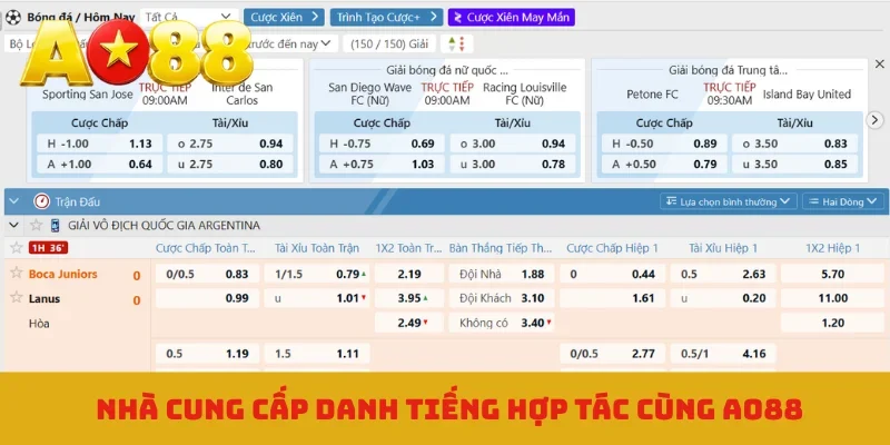 Nhà cung cấp danh tiếng hợp tác cùng AO88